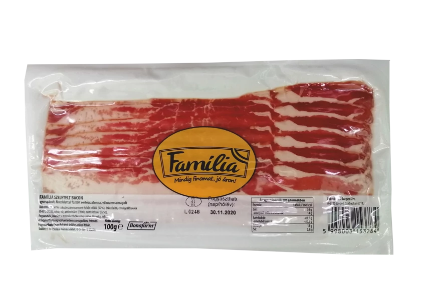 Família Bacon szeletelt 100g