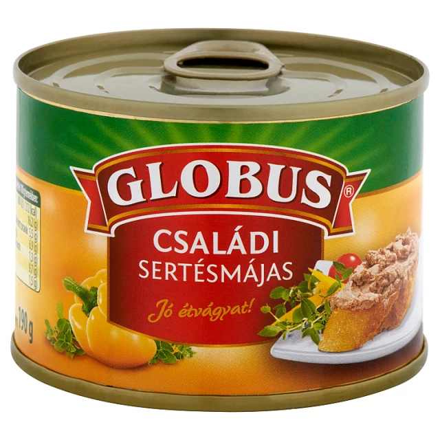 Globus Családi Sertésmájas 190g tépözárral