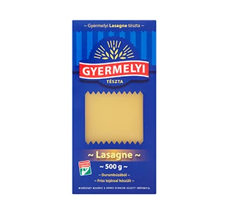 Gyermelyi tészta 500g 4ojásos Lasagne durum