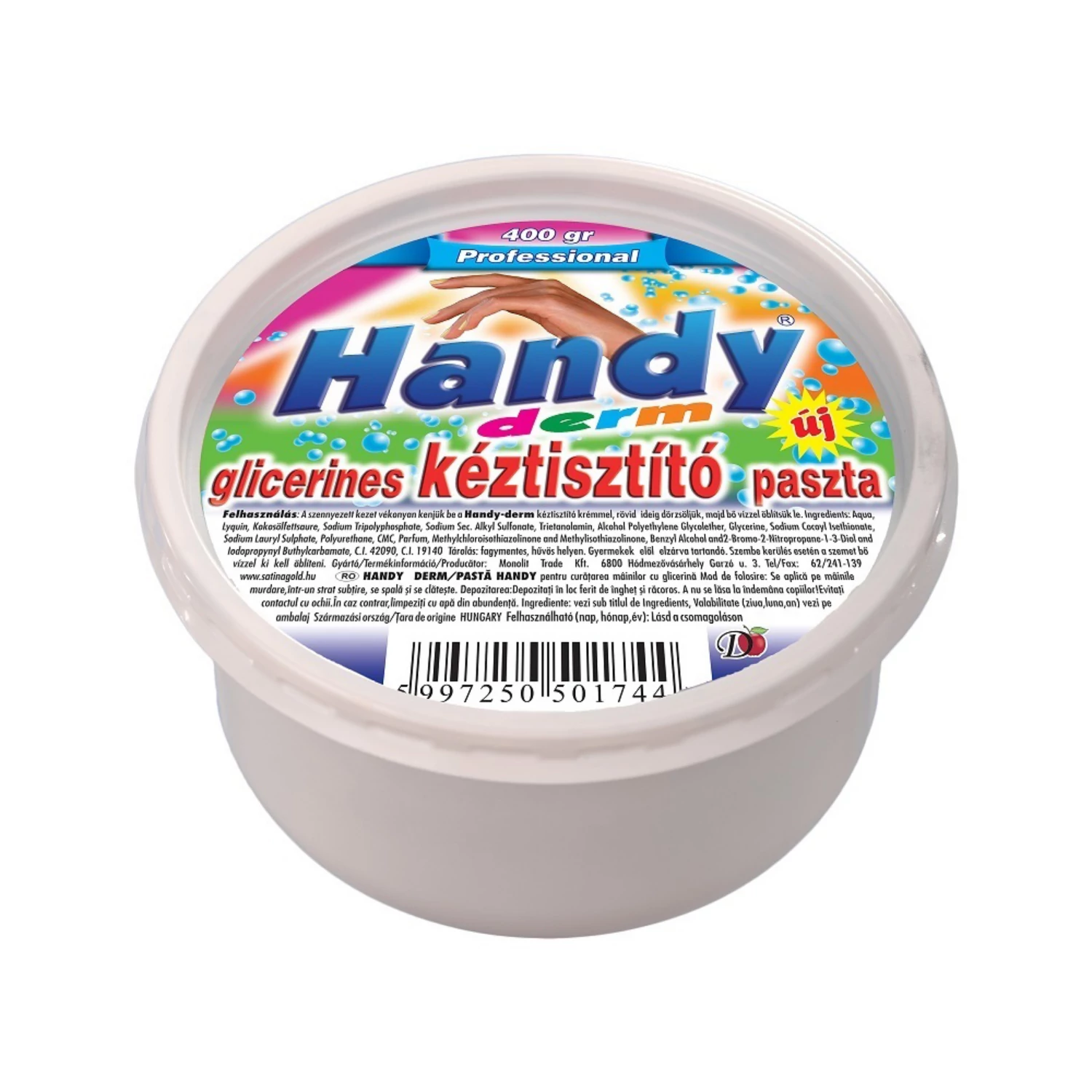 .Handy Derm kéztisztító 400g