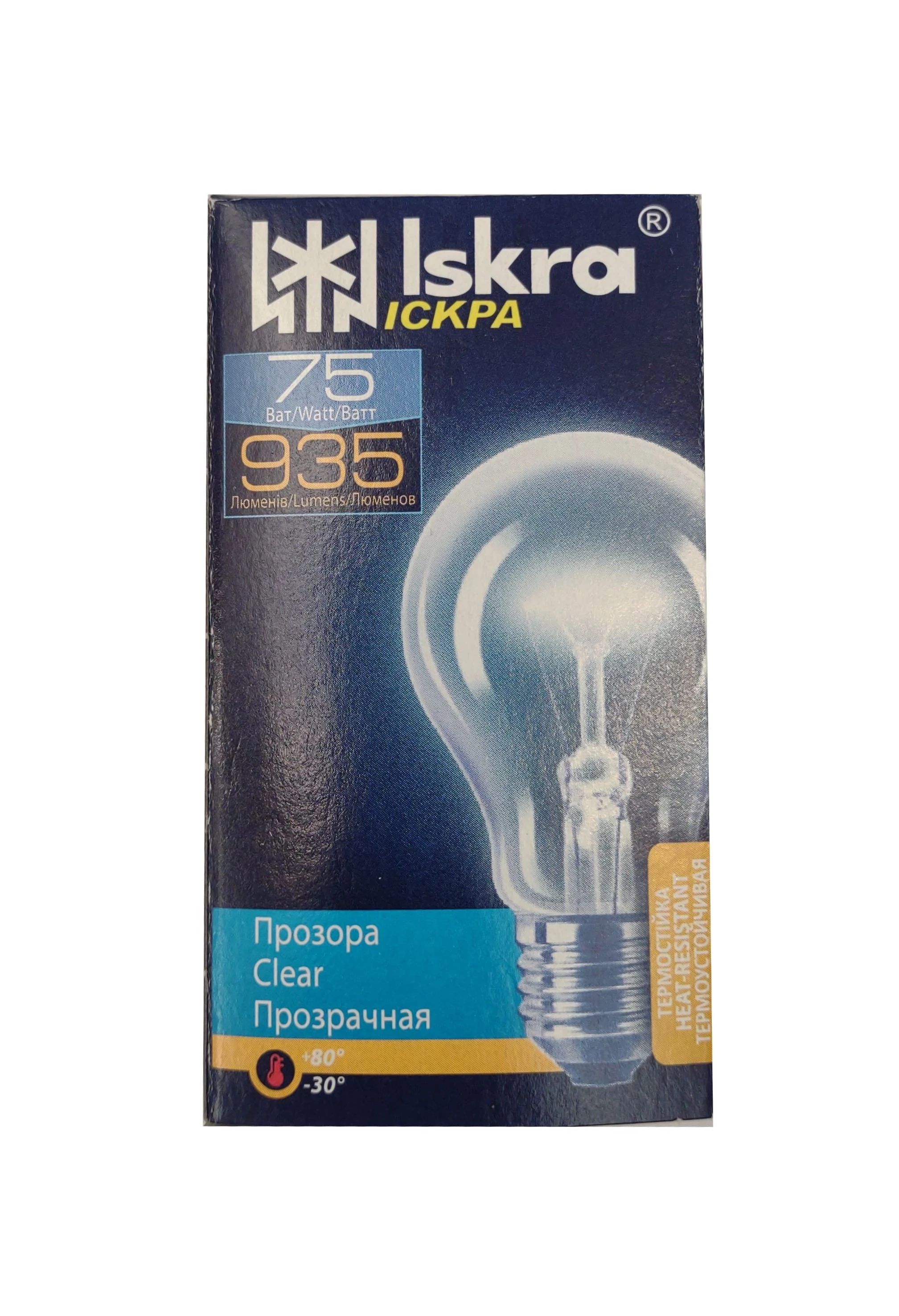 Iskra rezgésálló izzó A55 75W E27 WW 2700K