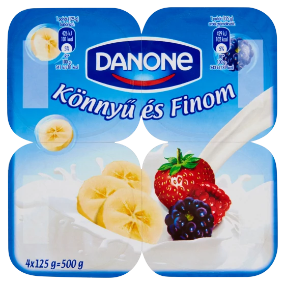 Danone joghurt 4x125g Banán-Erdei gyümölcs