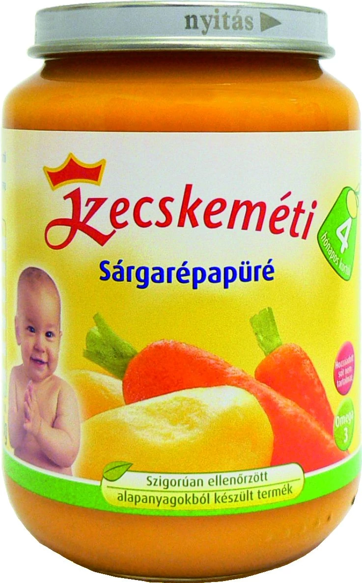 Kecskeméti bébiétel Sárgarépapüré 190g