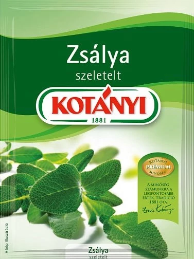 Kotányi ZSÁLYA szeletelt 8g