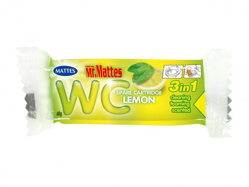 Mr. Mattes 3in1 WC-rúd 40g Lemon utt.