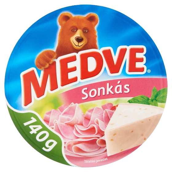 Pan. Medve 140g dobozos sajt sonkás