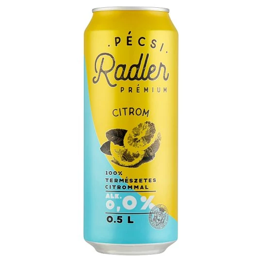 Pécsi Radler Kontroll dobozos sör 0,5l Lemon 0%