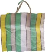 .Raffia táska Csíkos műanyag
