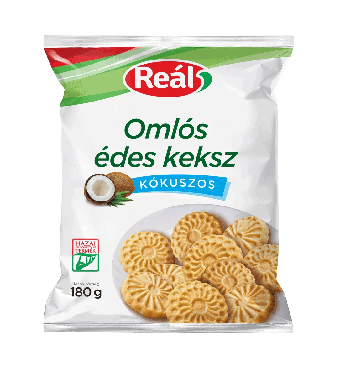 Reál Édes keksz 180g kókuszos 21db/#