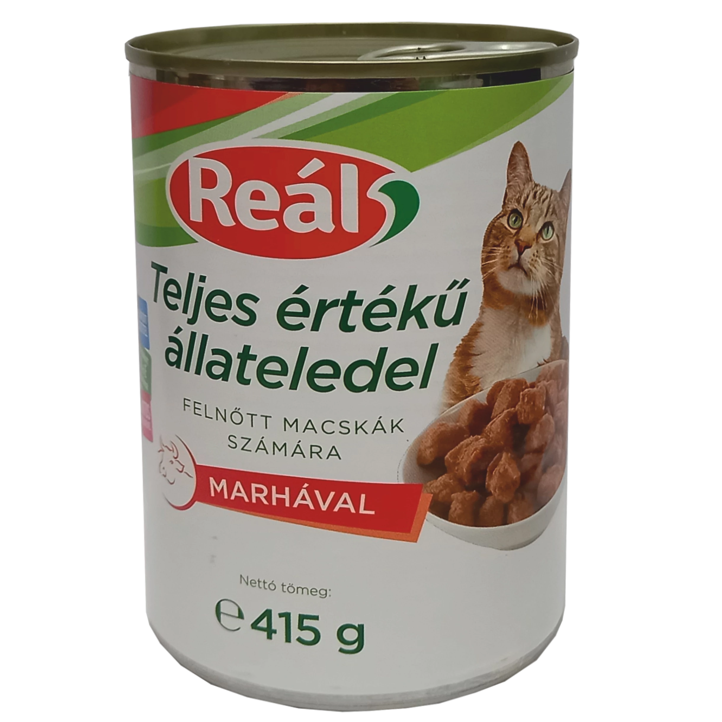 Reál macskaeledel 415g marhával