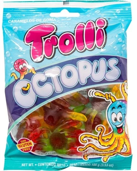 .Trolli gumicukor 100g Octopus