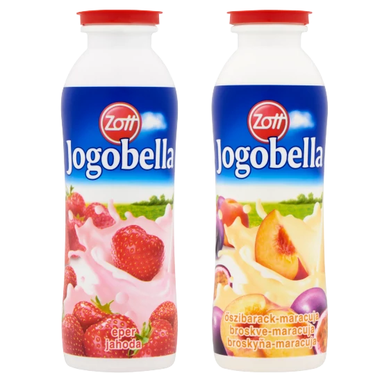 Zott Jogobella Ivójoghurt 250g eper-őszibarack/maracuja