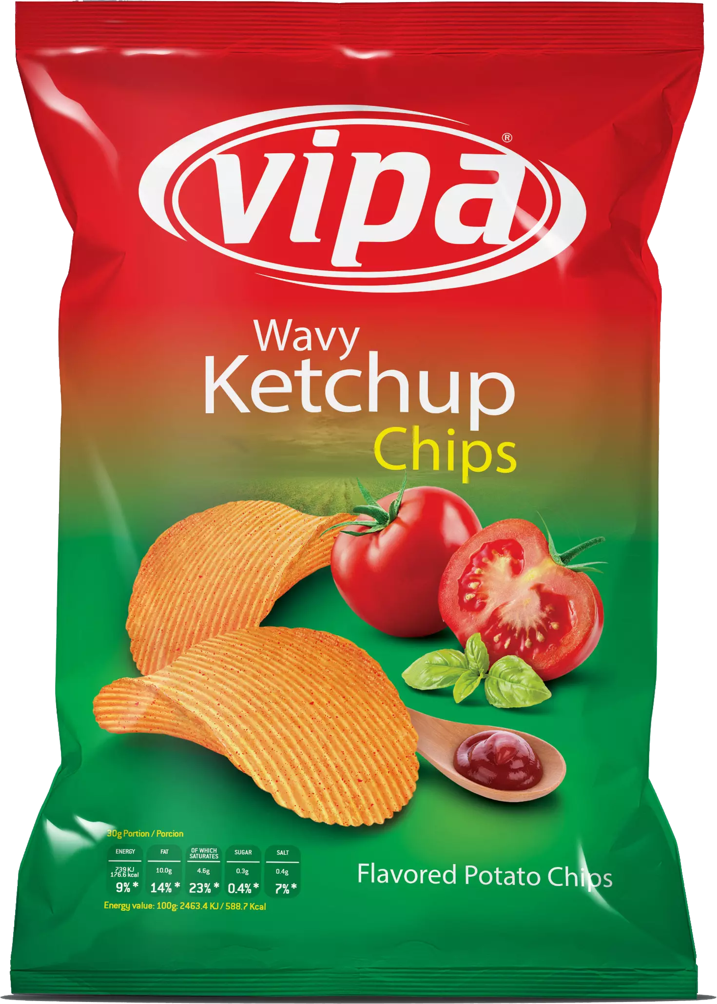 .VIPA chips 35g ketchupos