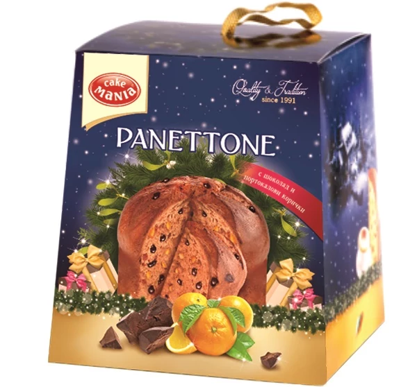 Panettone Kuglóf 500g csokidarabos - kandírozott narancs