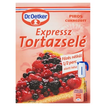 Dr.Oetker tortazselé 50g piros