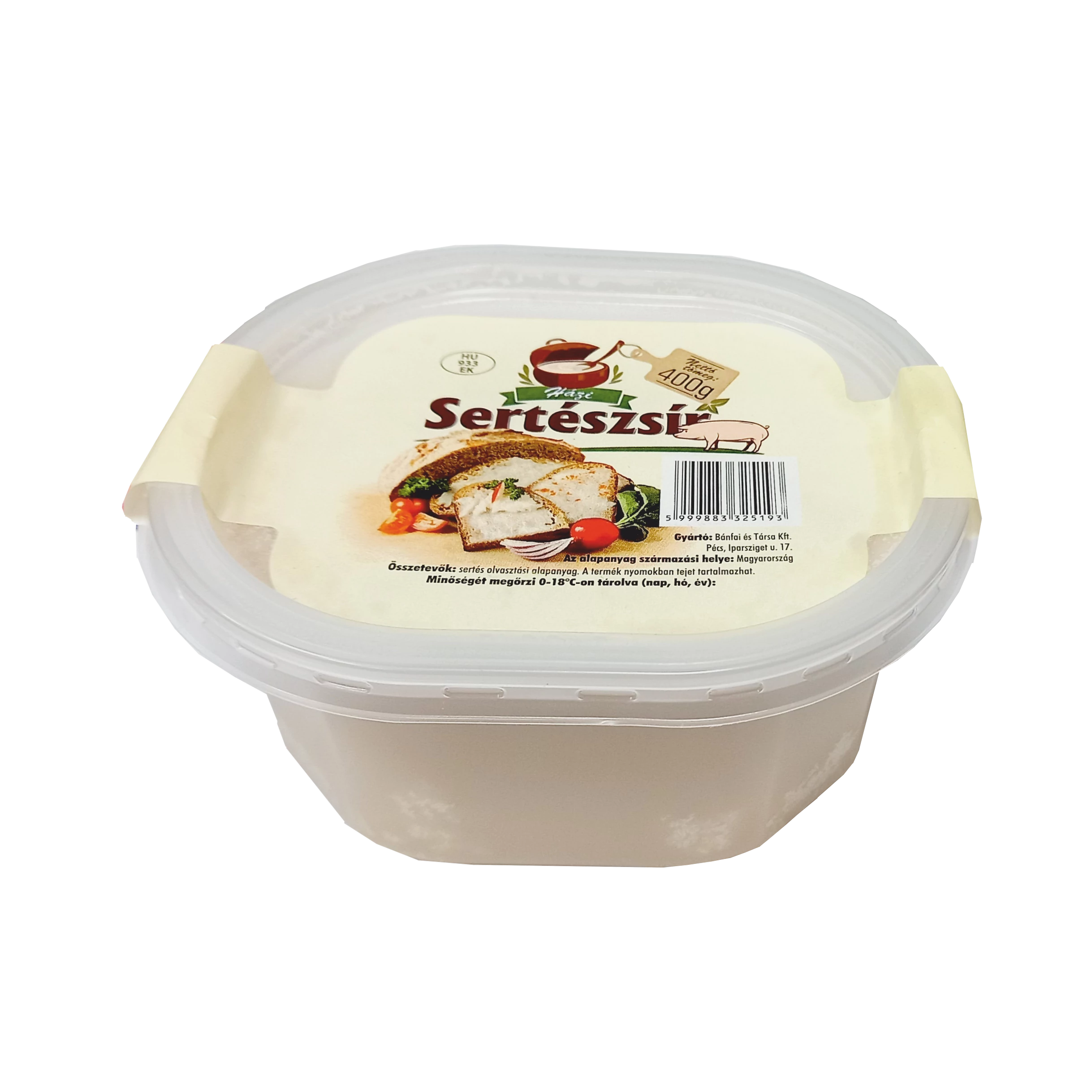 Házi Sertészsír 400g Bánfai