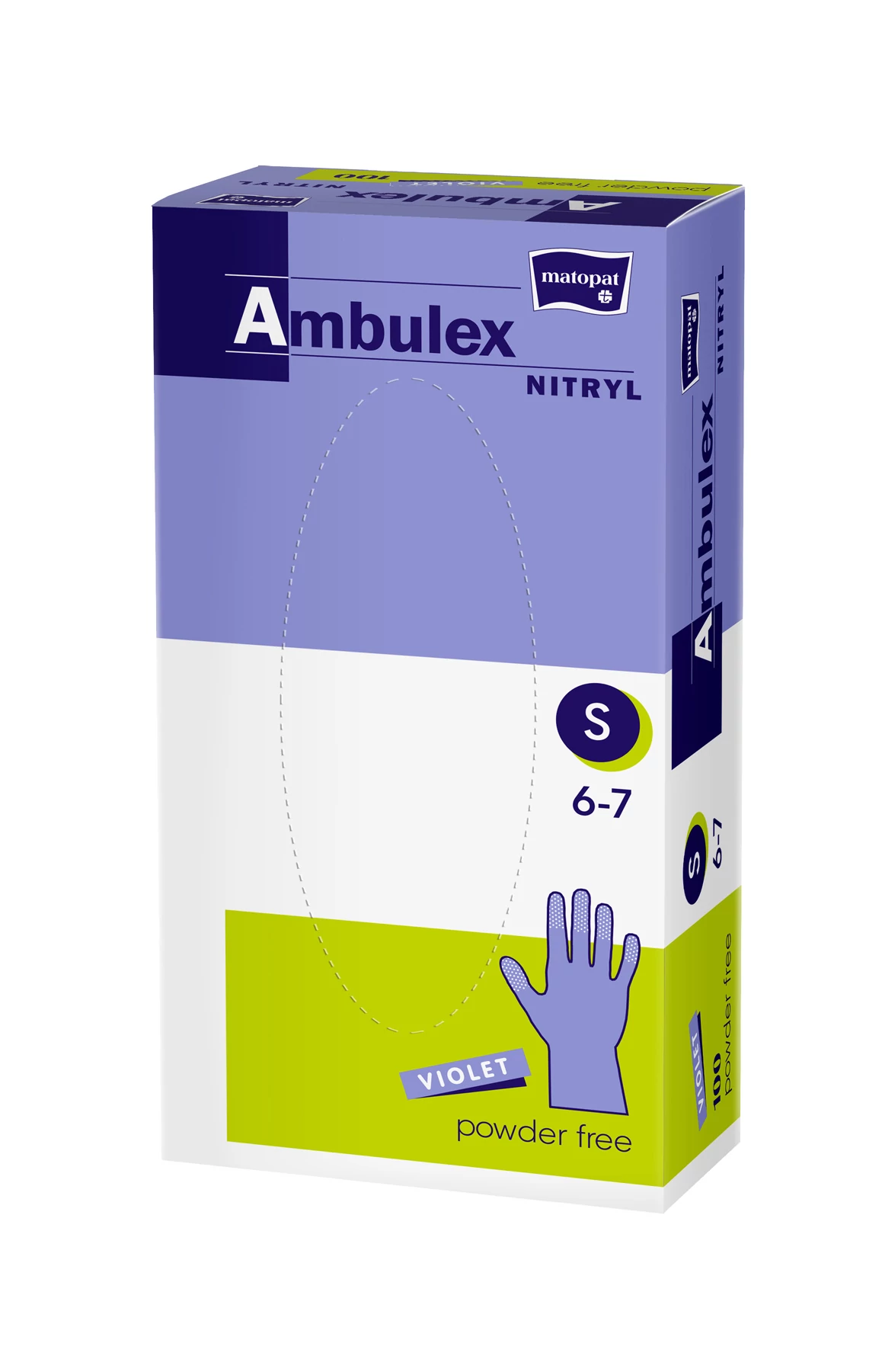 .Ambulex NITRIL gumikesztyű 100db S