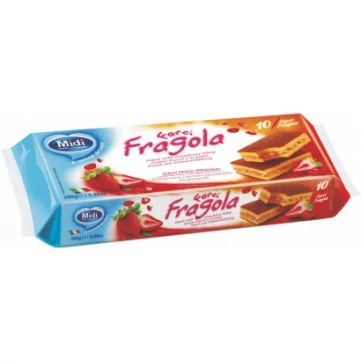 MIDI piskóta 10x28g eper