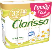 Clarissa Prémium toalettpapír 32 tek. 3 rtg. Kamilla