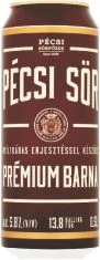 Pécsi sör 0,5l dobozos PRÉMIUM barna 5,8%