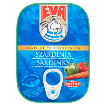 .Eva szardínia zöldségekkel 100g