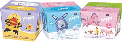 Bella Baby Happy papírzsebkendö. 80db-os, kék-pink