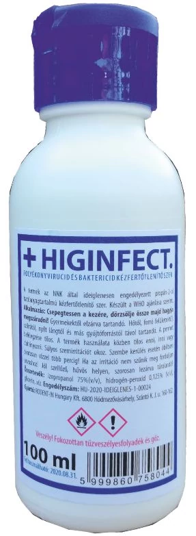 Higinfect 100ml alkoholos kézfertötlenítö folyadék