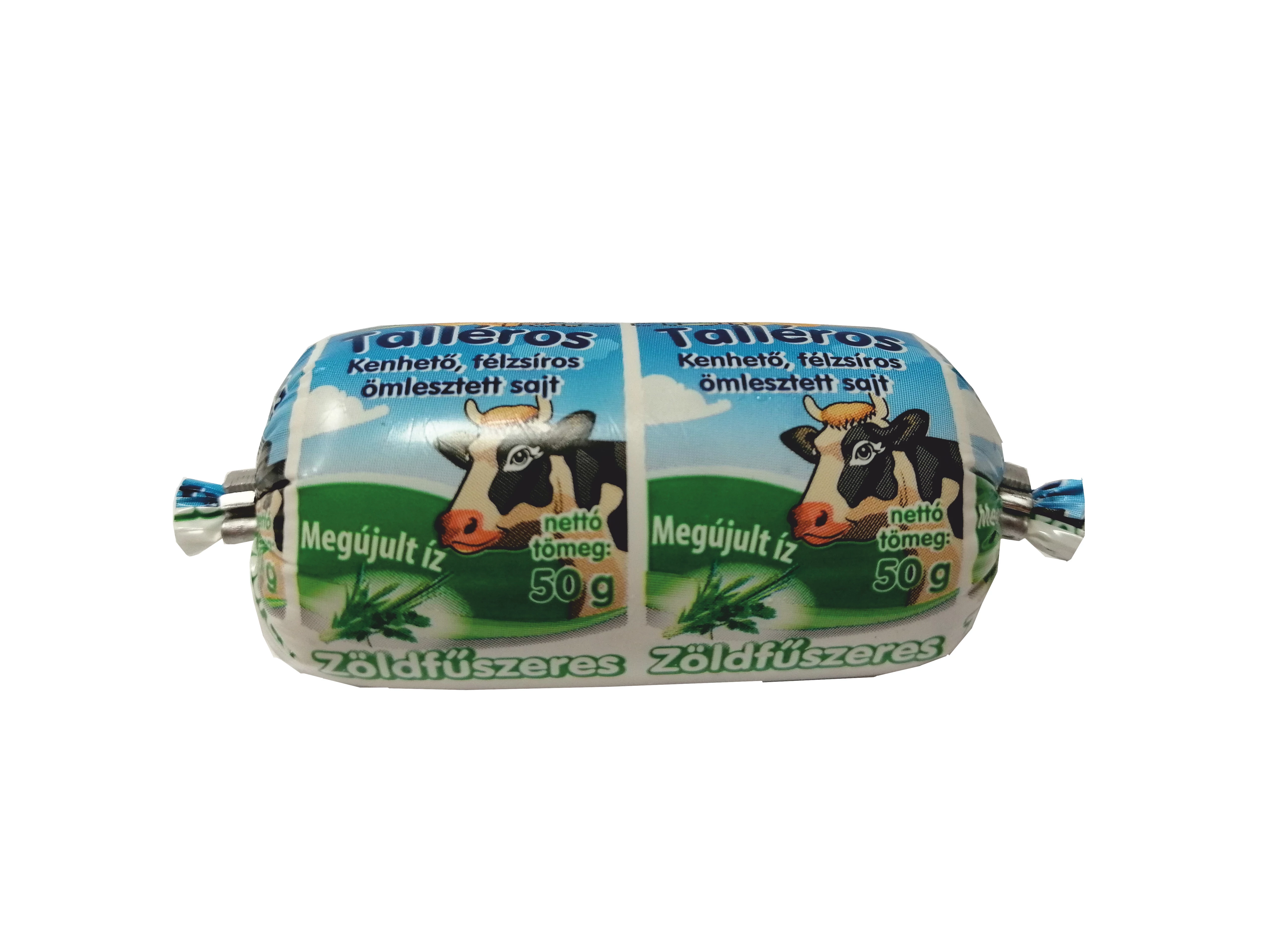 Talléros tömlős sajt 50g zöldfűszeres
