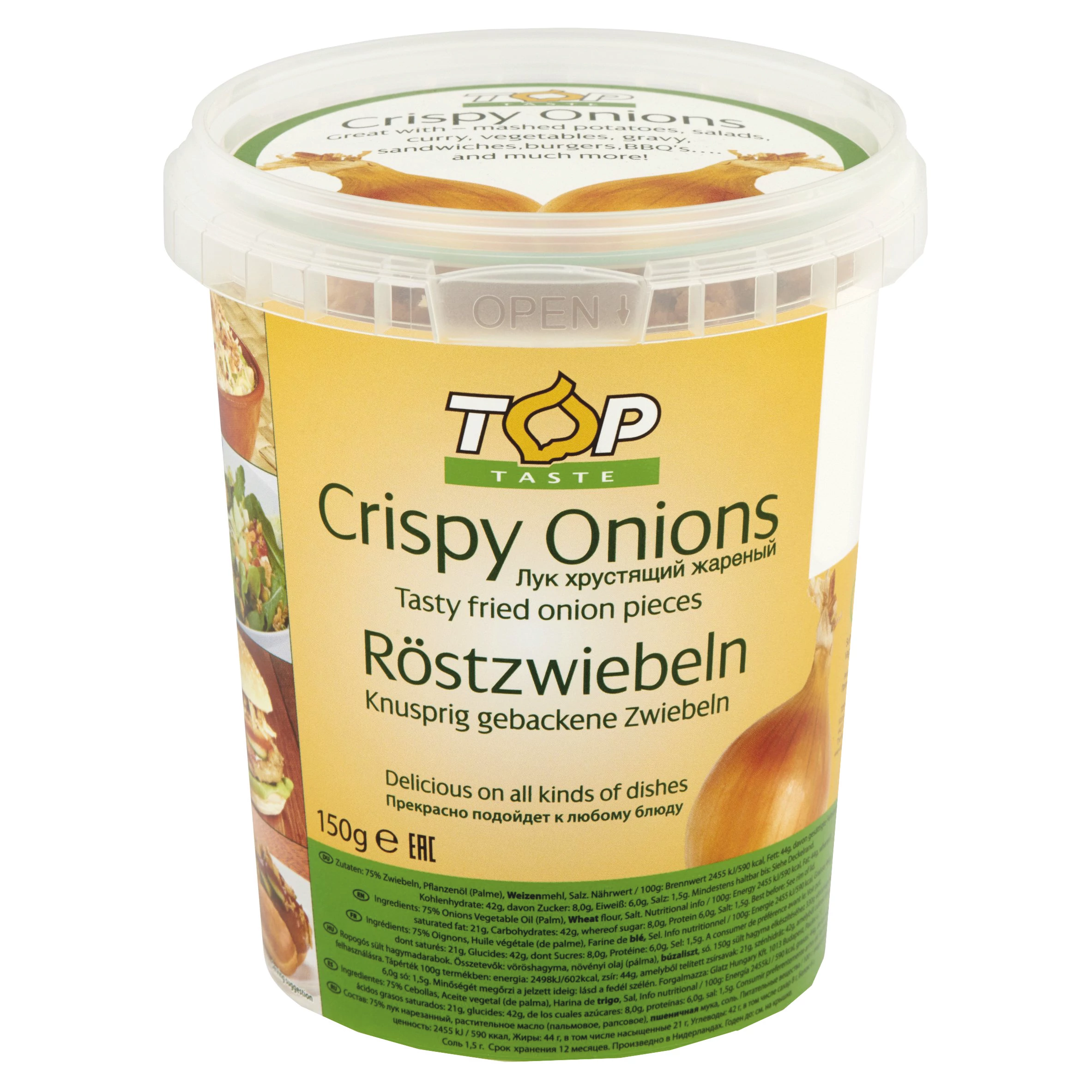 .TopTaste Sült hagyma 150g poharas