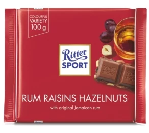 .Ritter Sport 100g rum.mazsola-mogy.