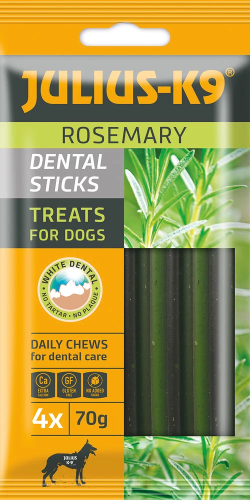 JULIUS K-9 Dental Sticks 70g rozmaringgal