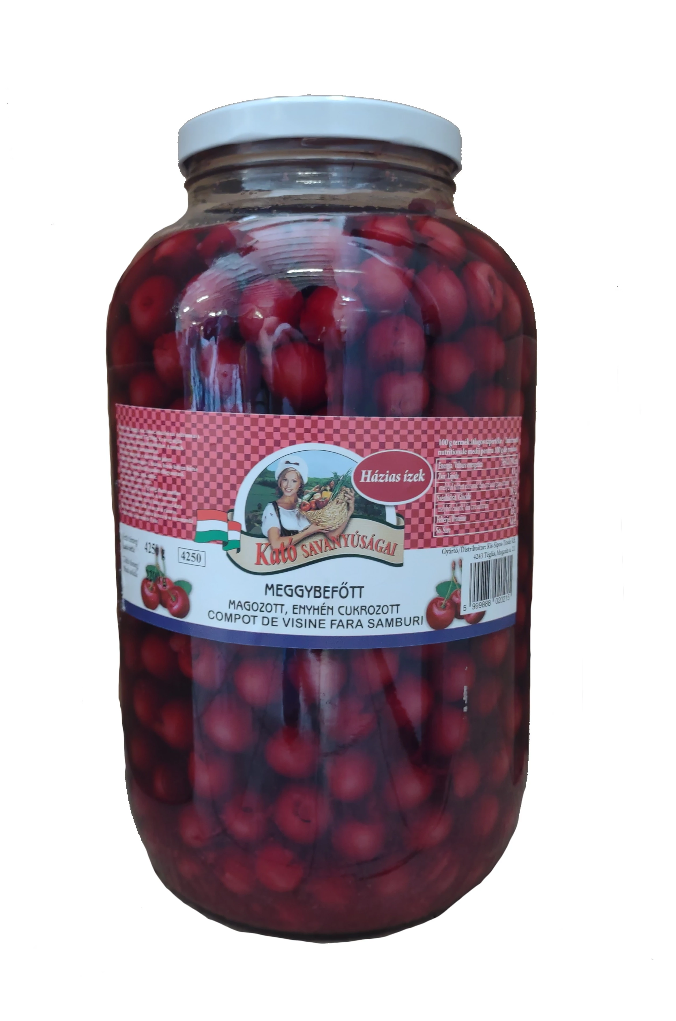 Téglási meggybefött 4250ml