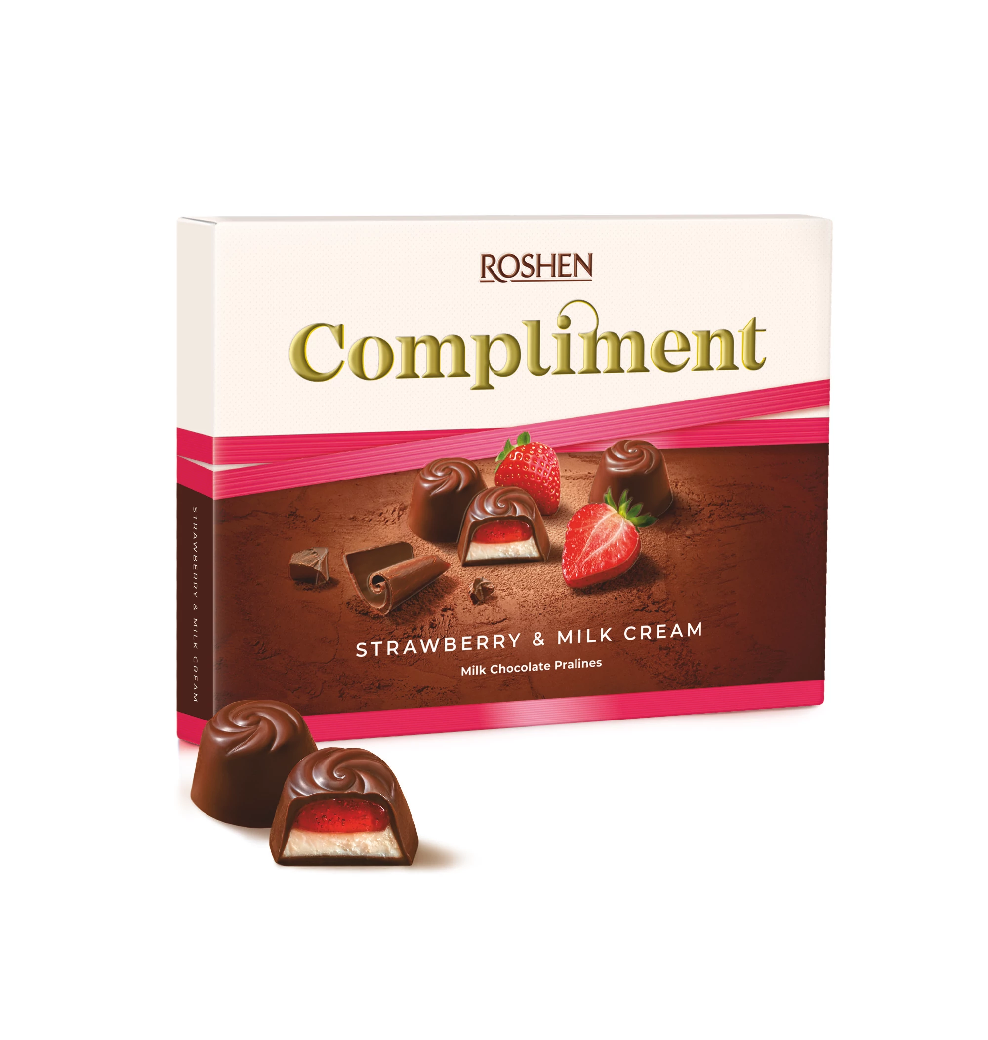 Roshen 123g Compliment eper-tejkrémes praliné