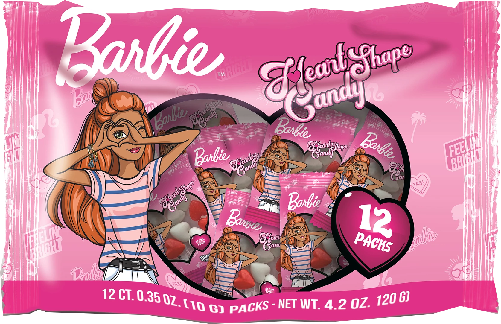 Barbie Heart Shape Candy cukorka szívecskék 100g
