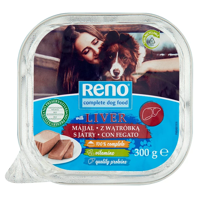 Reno kutyapástétom 300g májas aludobozos