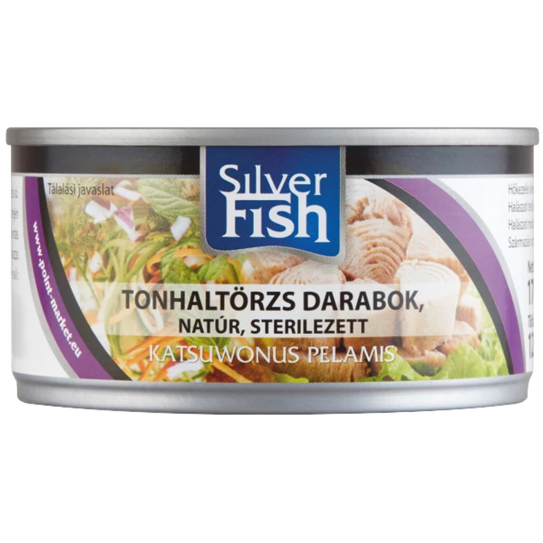 Silverfish tonhaltörzs darabok natúr lében 170g/120g