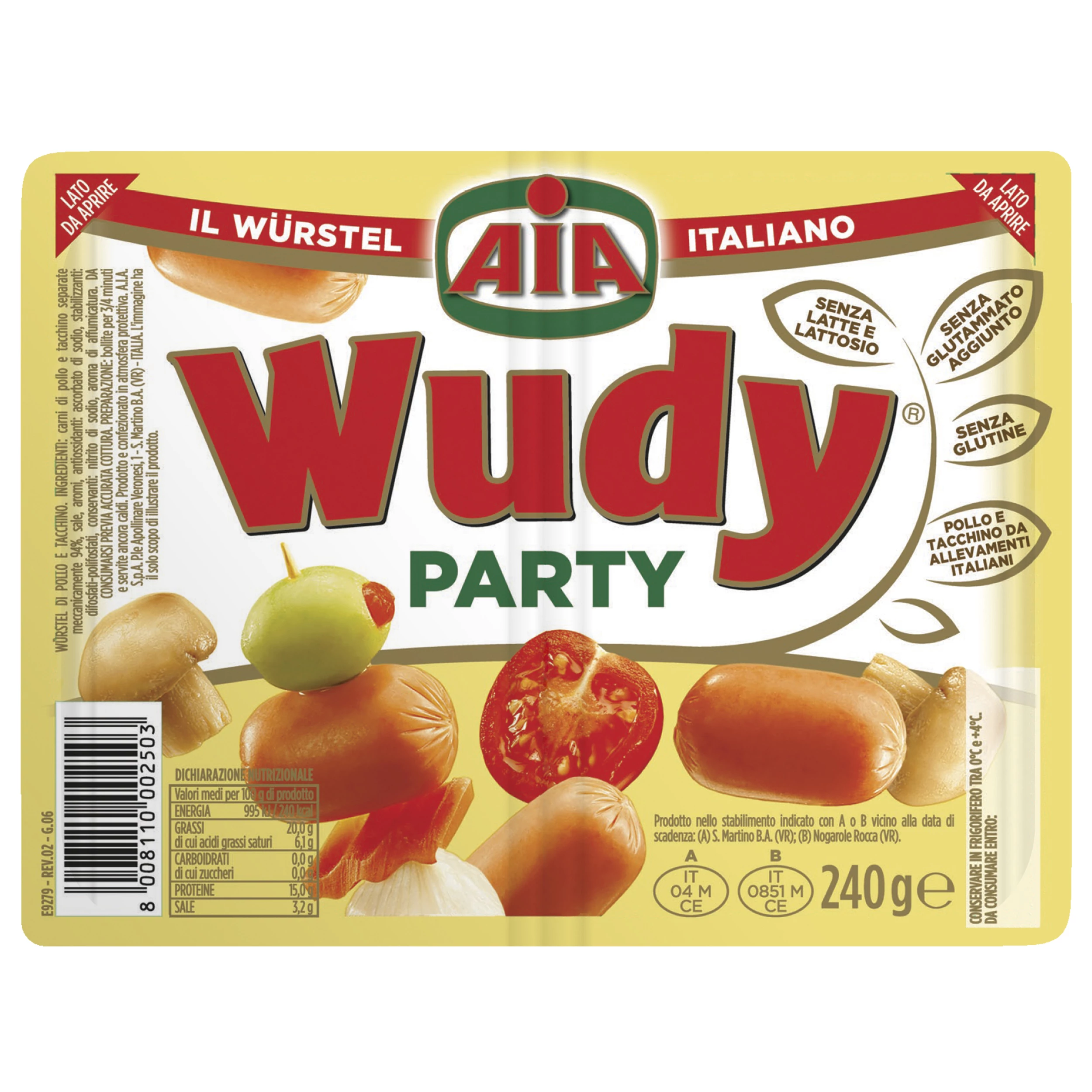 AIA Wudy Party frankfurti 240g