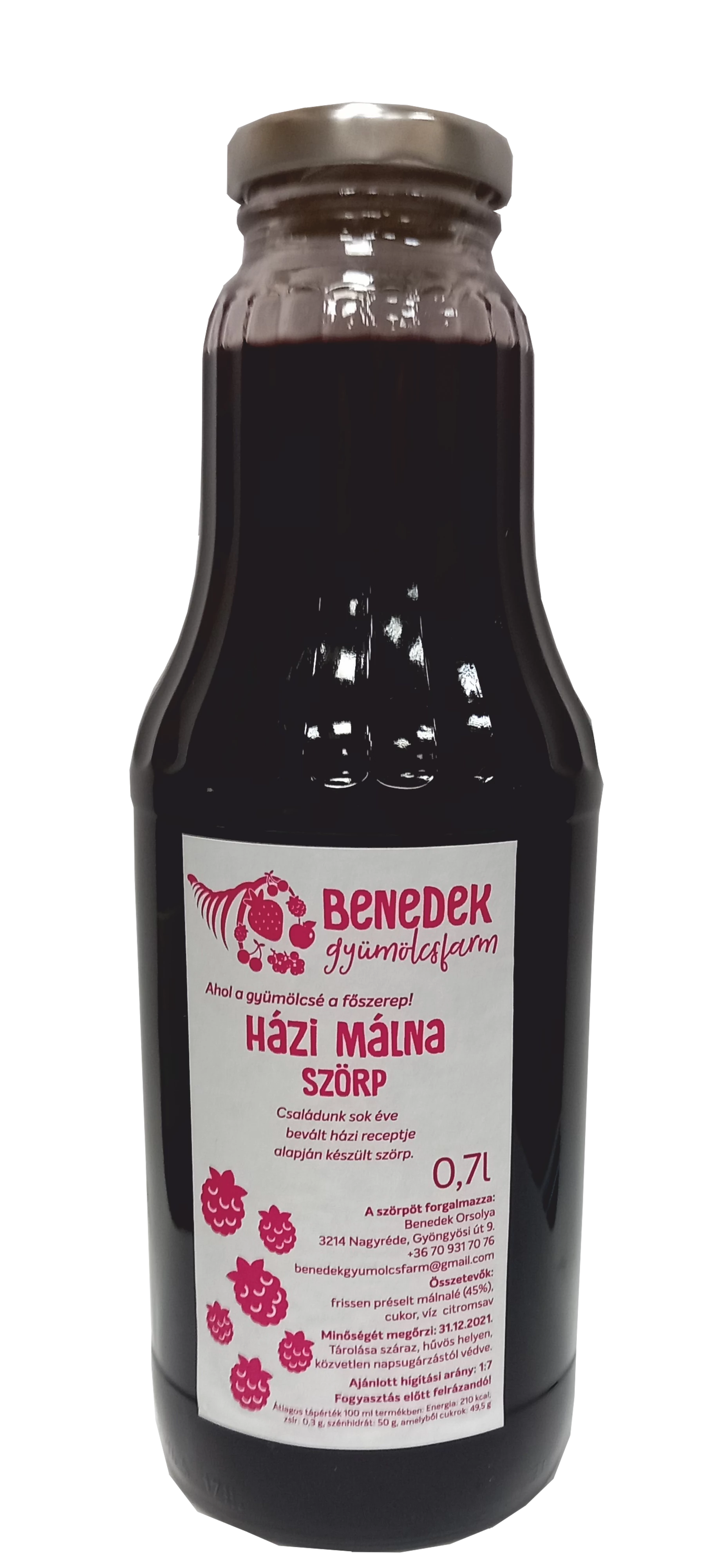 Benedek Házi málna szörp 0,7l