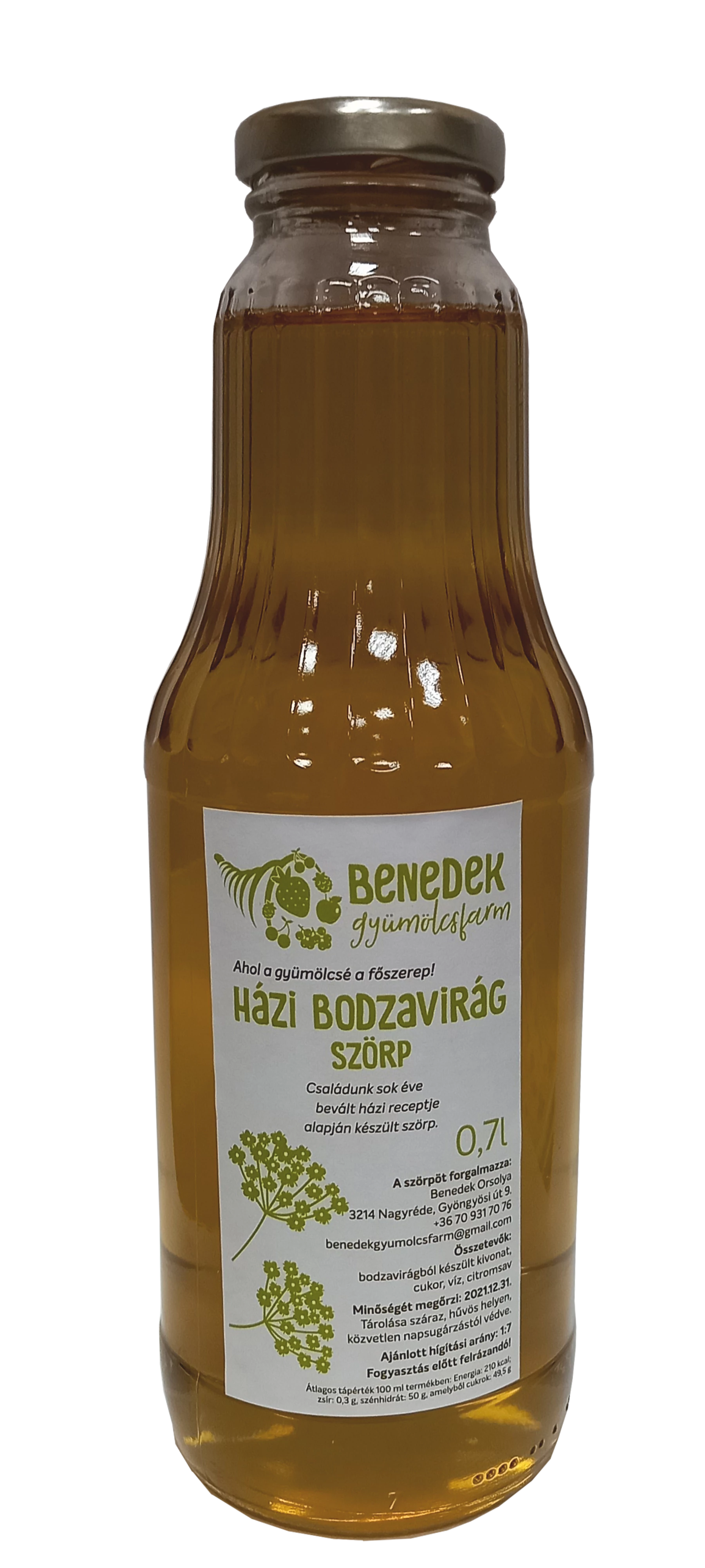 Benedek Házi bodzavirág szörp 0,7l