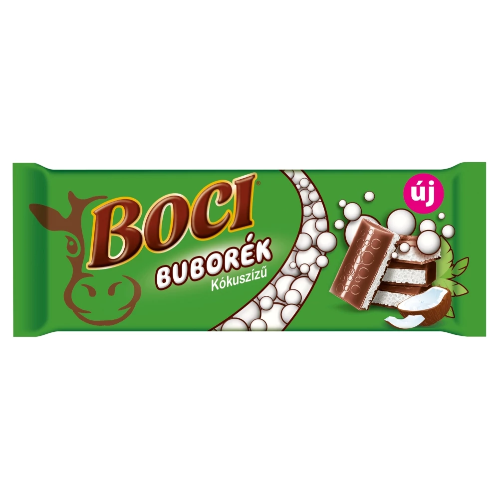 Boci 90g Buborék Kókusz ízű fehér csokival