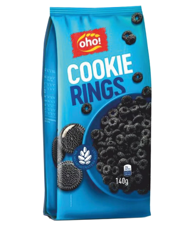 OHO reggelizőpehely Cookie rings 140g
