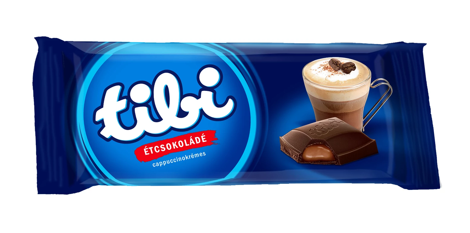 Tibi csoki 100g Cappuccino krémes étcsokoládé