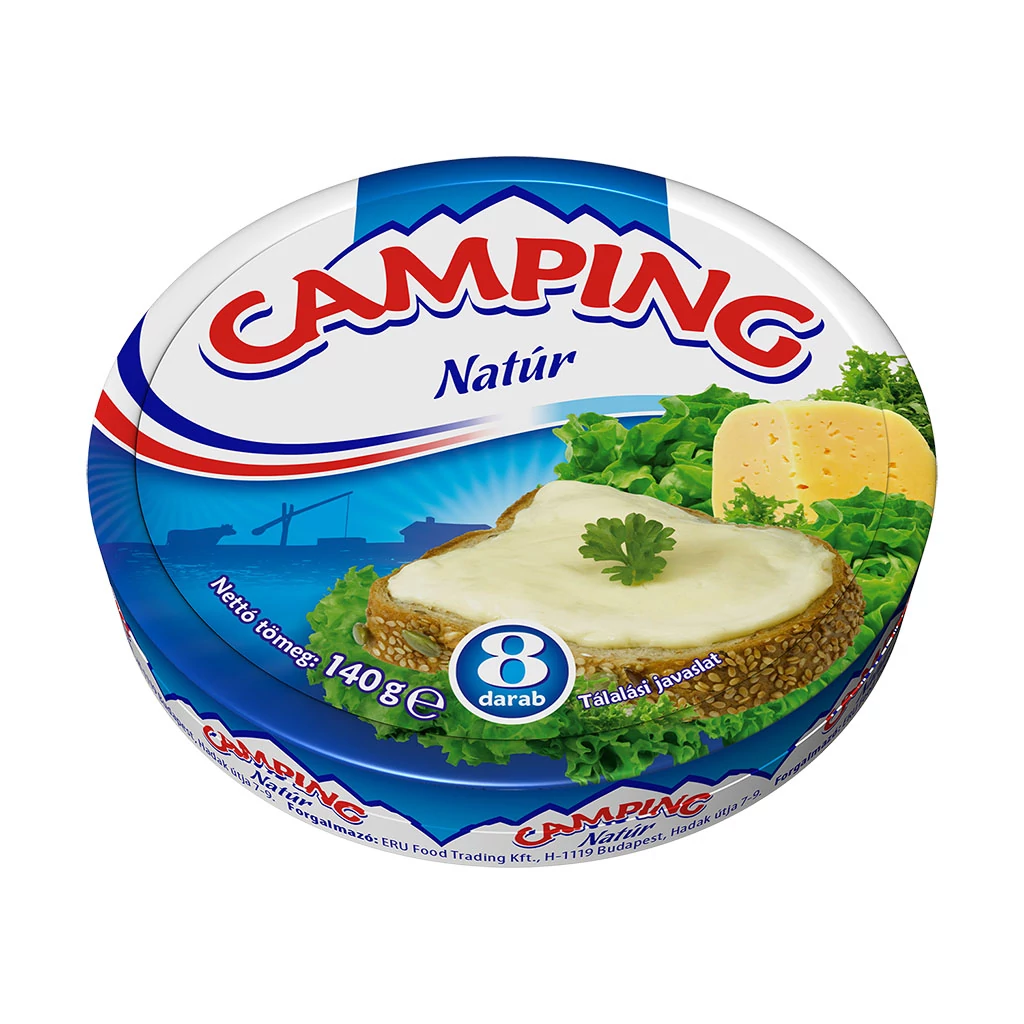 Camping kördobozos sajt 140g Natúr
