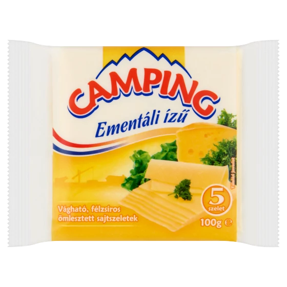Camping szeletelt sajt 100g ementáli