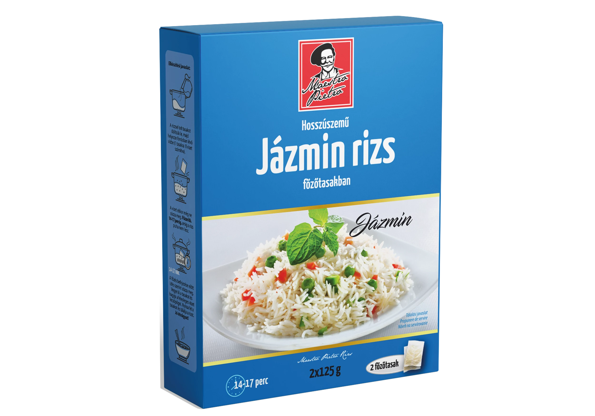 Maestro P.jázmin rizs 2x125g hosszúszemű főzőtasakban