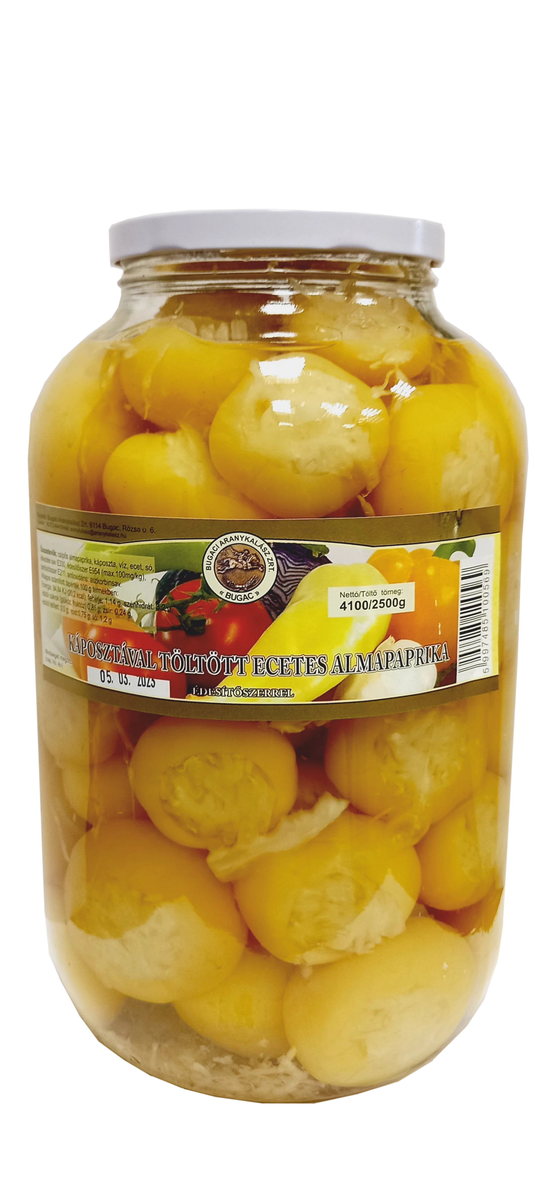 Bugaci káposztával töltött almapaprika 4100/2500ml