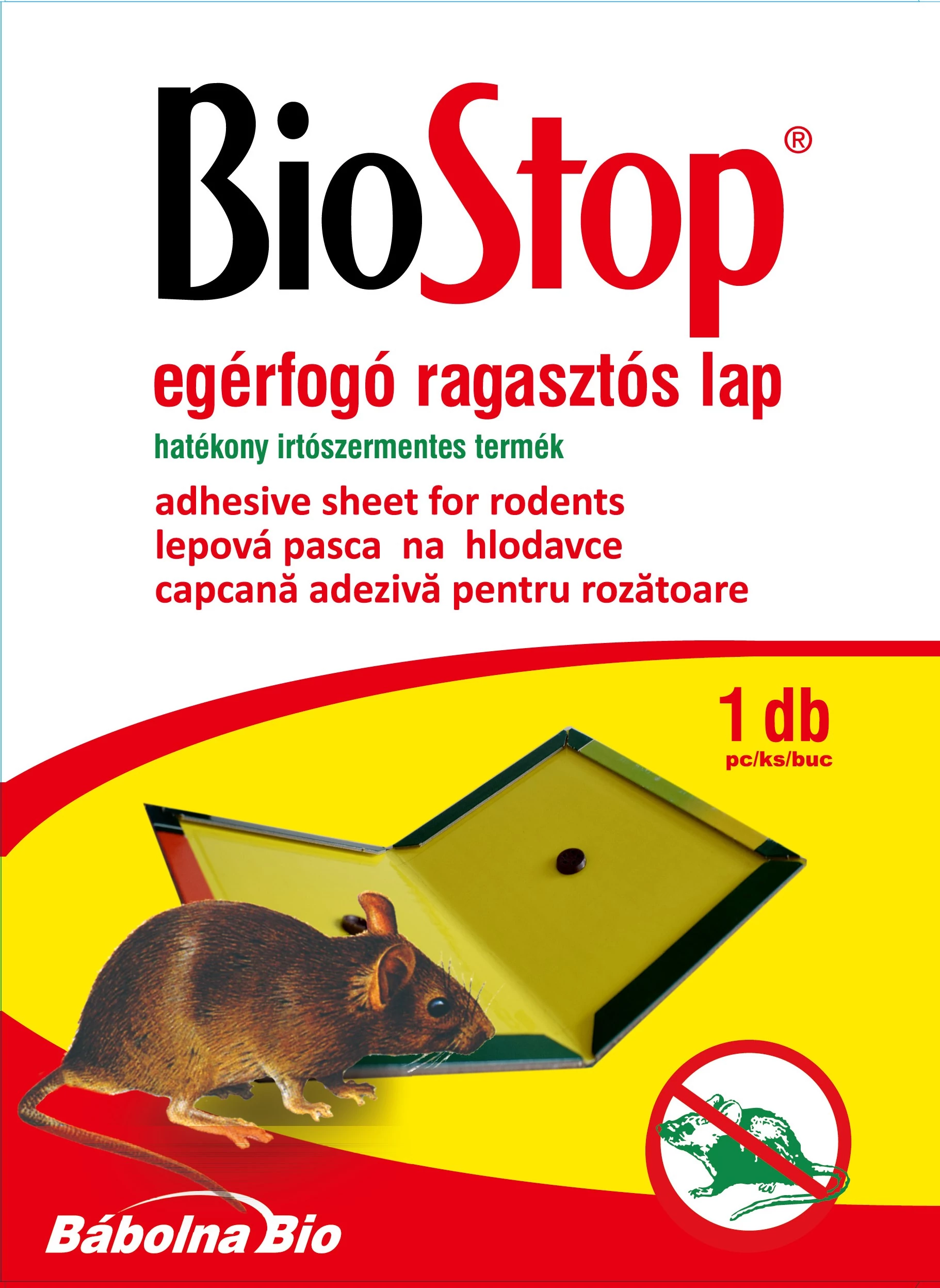 .Biostop egérfogó ragasztós lap