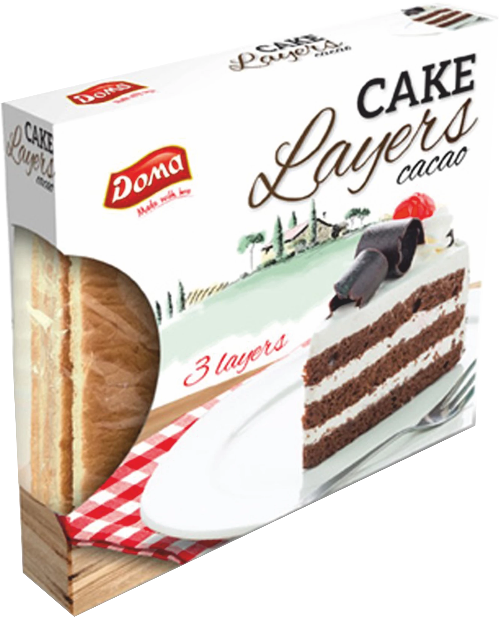 Doma kakaós piskótaalap 400g