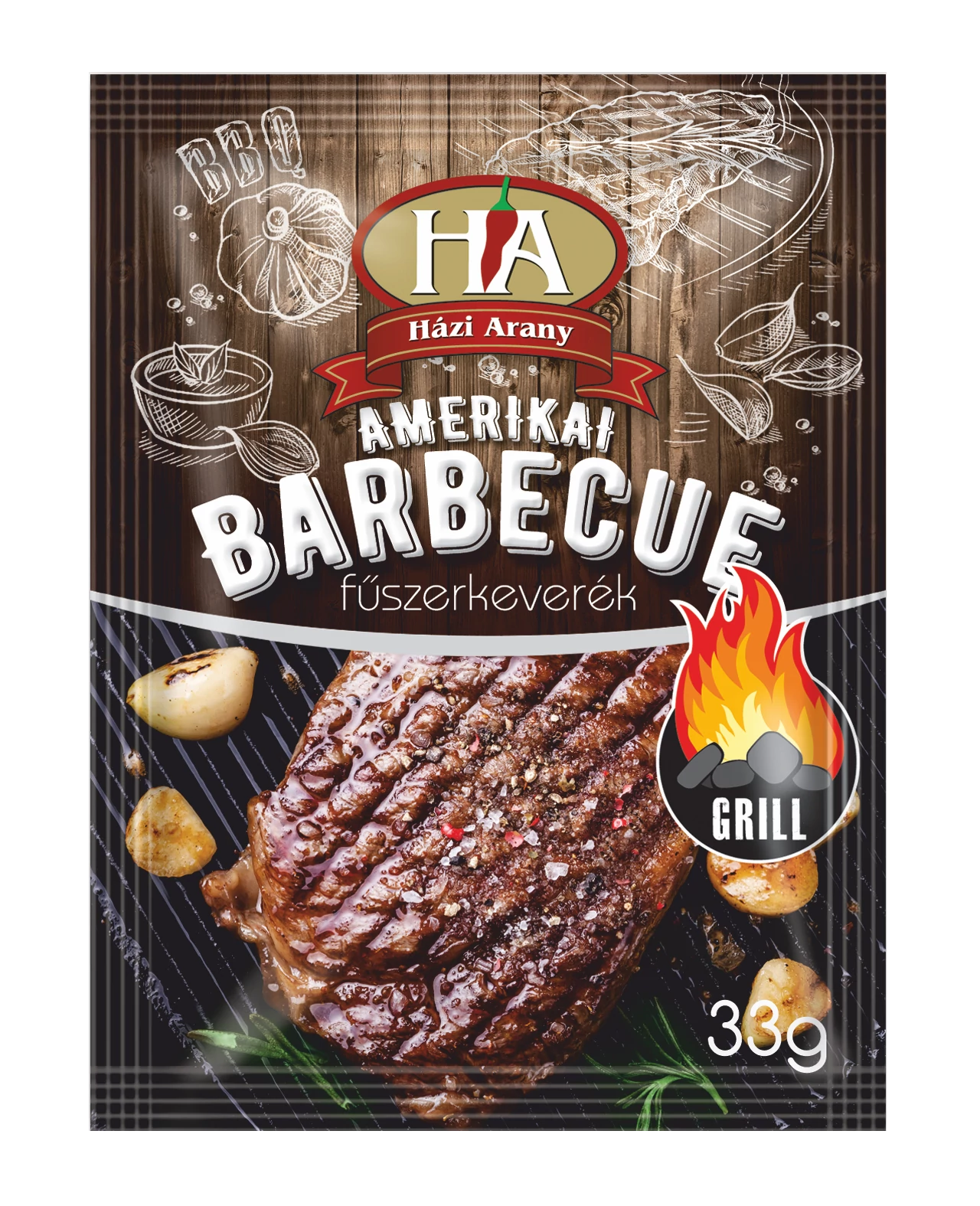 .HA Amerikai BBQ grill f.kev.33g