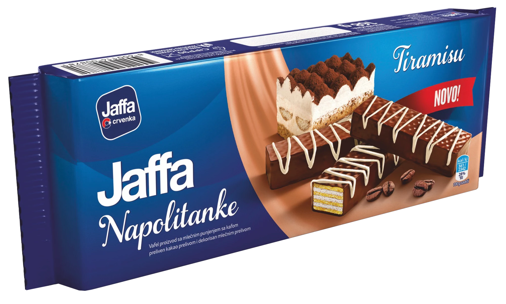 Jaffa tiramisu ízű nápolyi csokoládéval mártott 145g